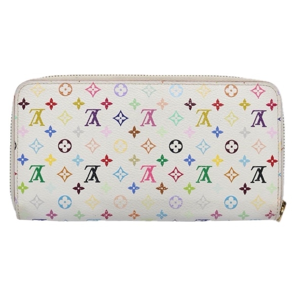 LOUIS VUITTON Monogram Multicolor Zippy Wallet White M60241 LV Auth yk9942 - Picture 2 of 16